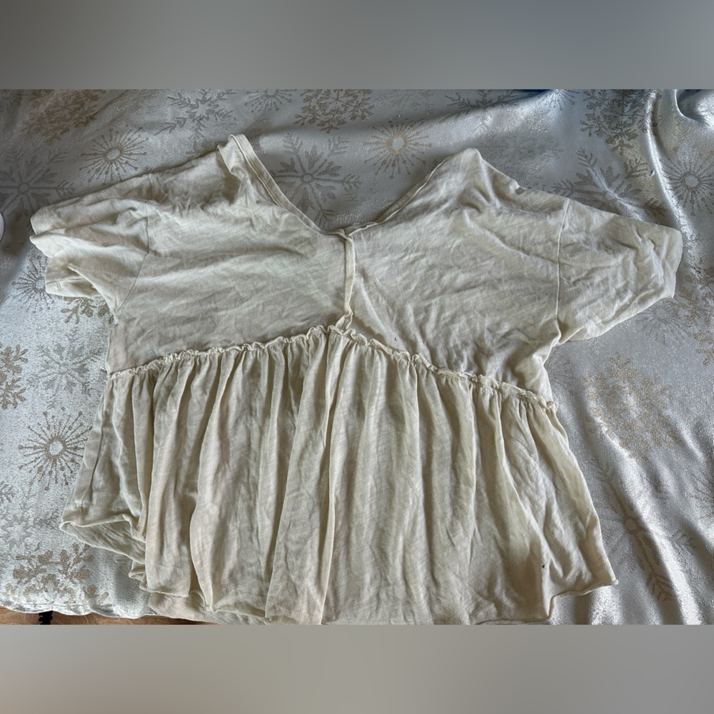 Cream Tshirt from American Eagle